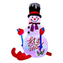 Tinseltown 1.8M Christmas Inflatable Snowman with LED Light