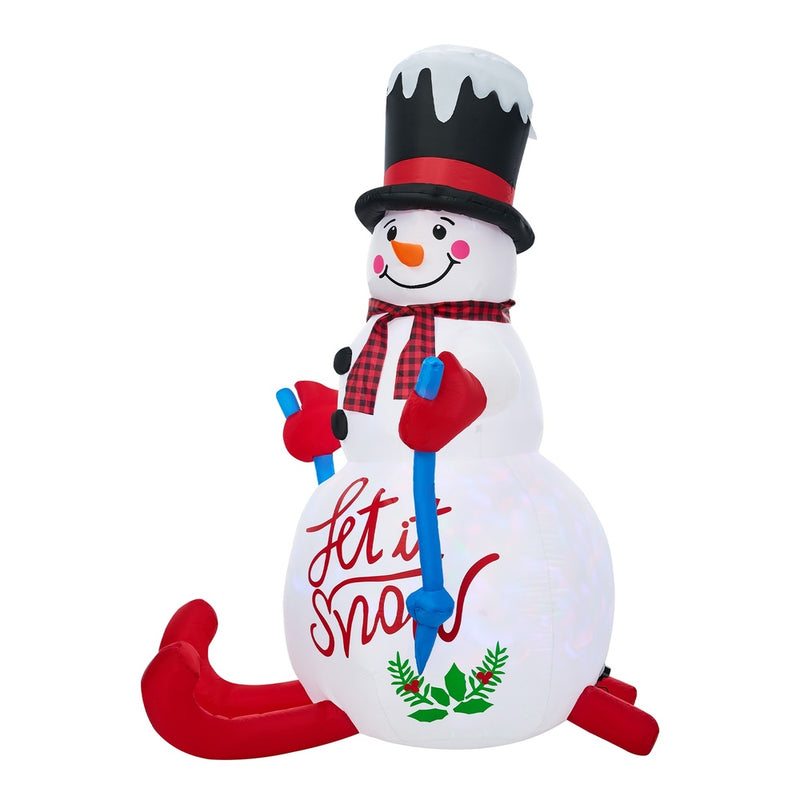 Tinseltown 1.8M Christmas Inflatable Snowman with LED Light
