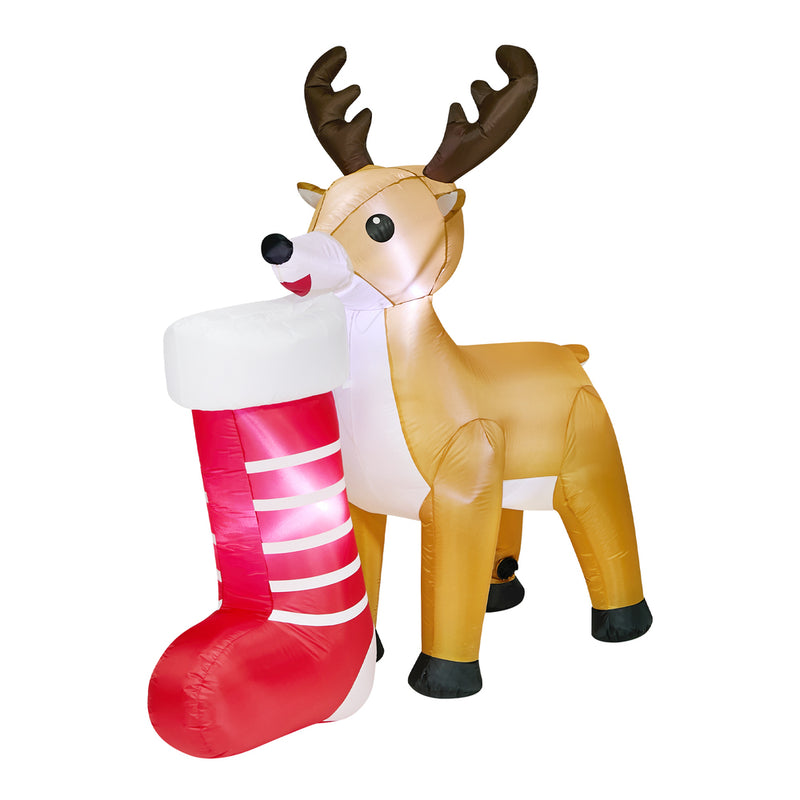 Tinseltown 1.8M Christmas Inflatable Reindeer LED Light