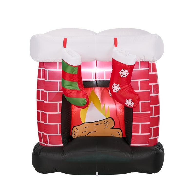 Tinseltown 1.5M Christmas Inflatable Fireplace LED Light