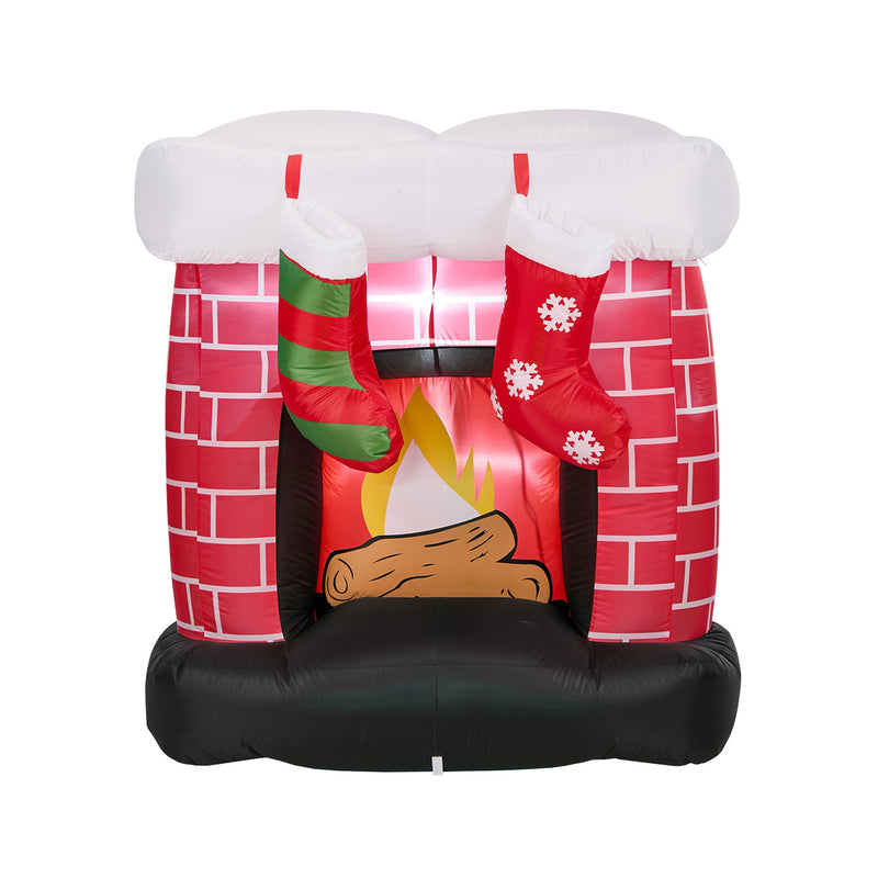 Tinseltown 1.5M Christmas Inflatable Fireplace LED Light