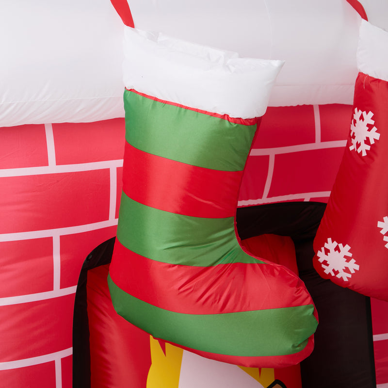 Tinseltown 1.5M Christmas Inflatable Fireplace LED Light