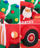 Tinseltown 2.2M Christmas Inflatable Santa Truck with LED Lights
