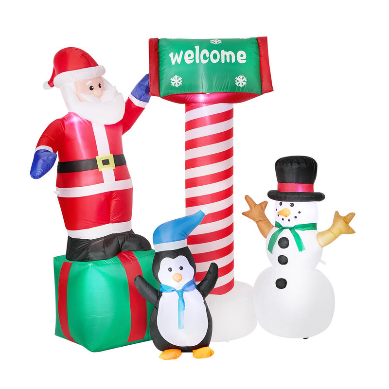 Tinseltown Christmas Inflatable Santa LED Light