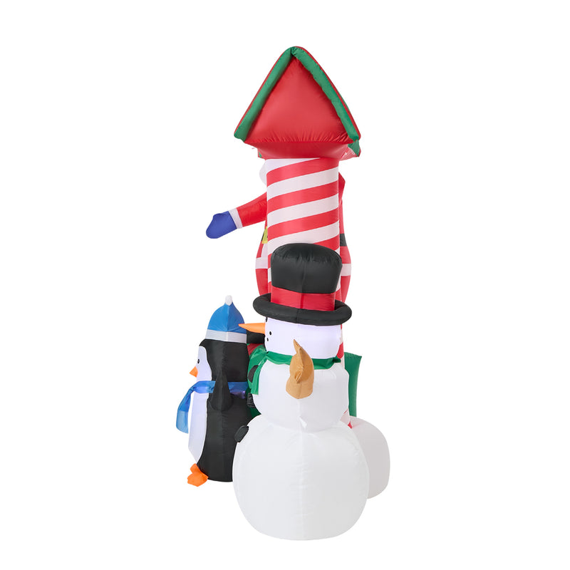 Tinseltown Christmas Inflatable Santa LED Light