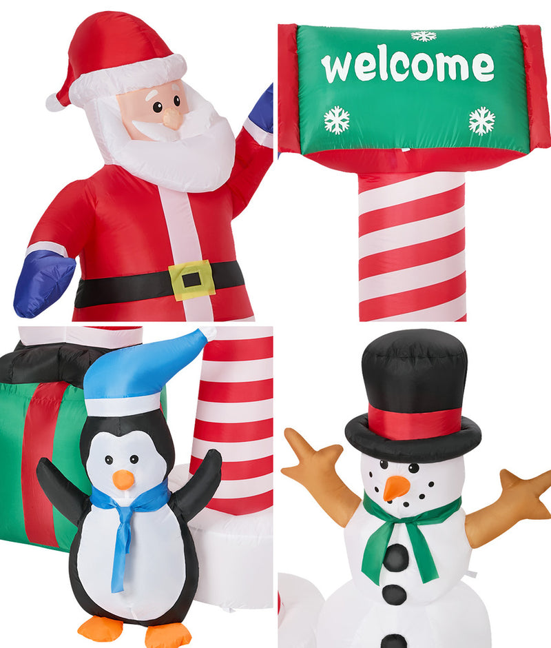Tinseltown Christmas Inflatable Santa LED Light