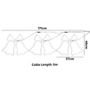 Tinseltown Christmas Light 3PCS Jingle Bell Set LED Motif Lights