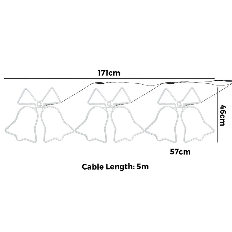 Tinseltown Christmas Light 3PCS Jingle Bell Set LED Motif Lights