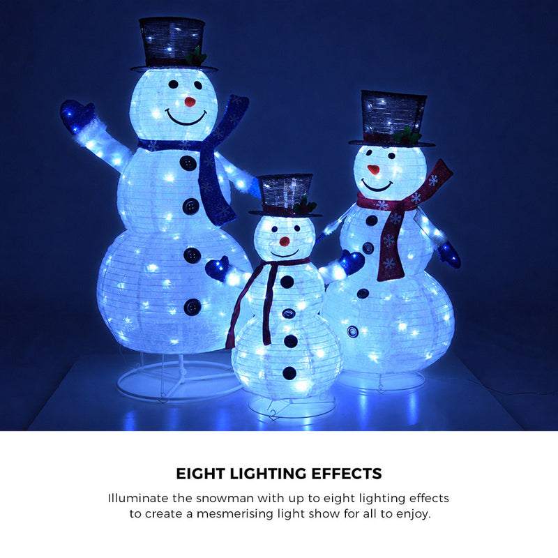 Tinseltown 3D Christmas LED Lights Set of 3 Snowmen