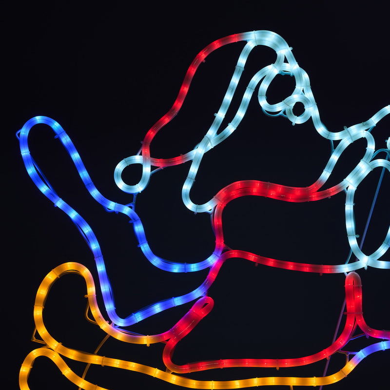 Tinseltown Christmas Lights Santa Motorbike LED Rope Lights Motifs