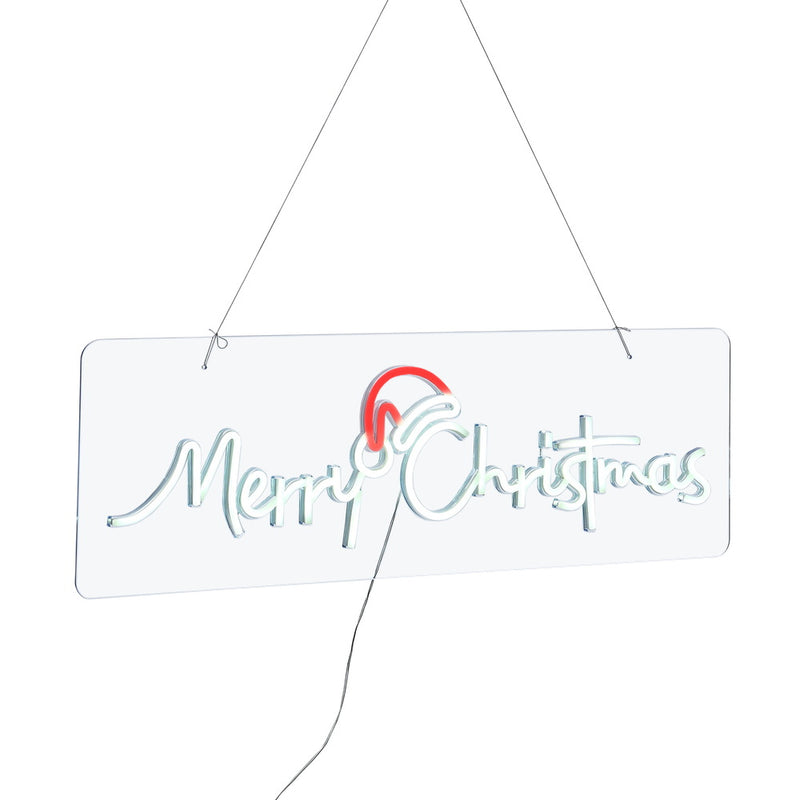 Tinseltown Merry Christmas Sign Light LED Motif Rope Lights 76cm
