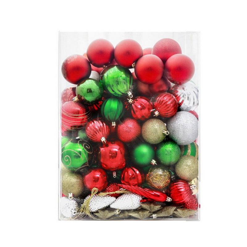 Jingle Jollys 155pcs Christmas Tree Decorations Set Baubles Ornaments Party