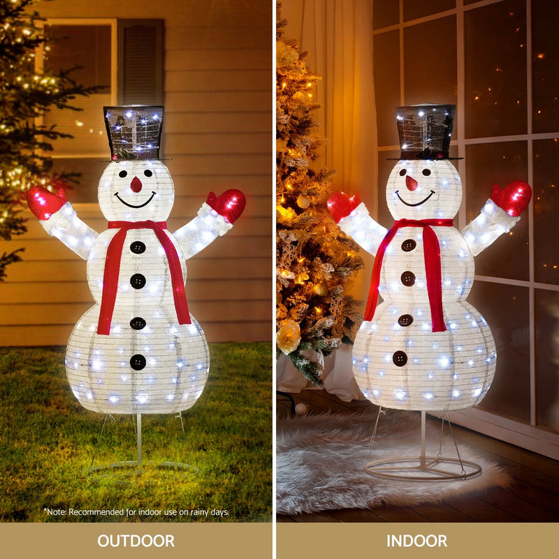 Jingle Jollys Christmas Lights 200 LED 175cm Fairy Light Snowman Decorations