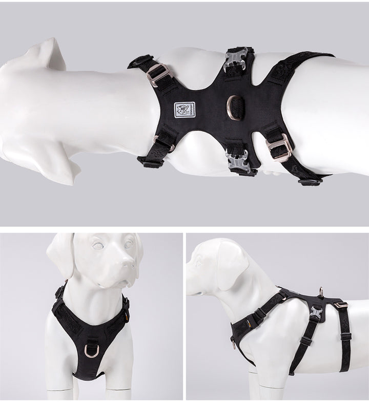 Whinhyepet Dog Harness - Black, 2XS-1962324894171664387