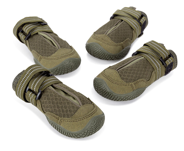 Whinhyepet Outdoor Adventure Dog Shoes - Green, Size 8-1962324870129913861