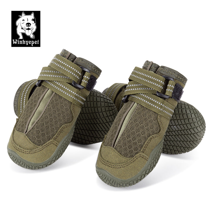 Whinhyepet Outdoor Adventure Dog Shoes - Green, Size 2-1962324869060366339