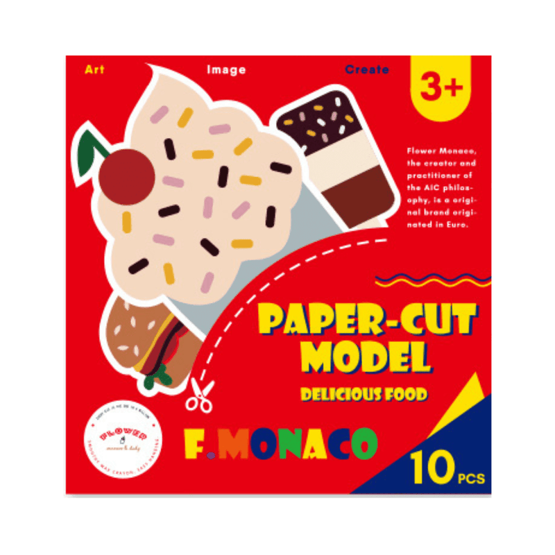 Flower Monaco Paper Cut Model-1954803095208857600
