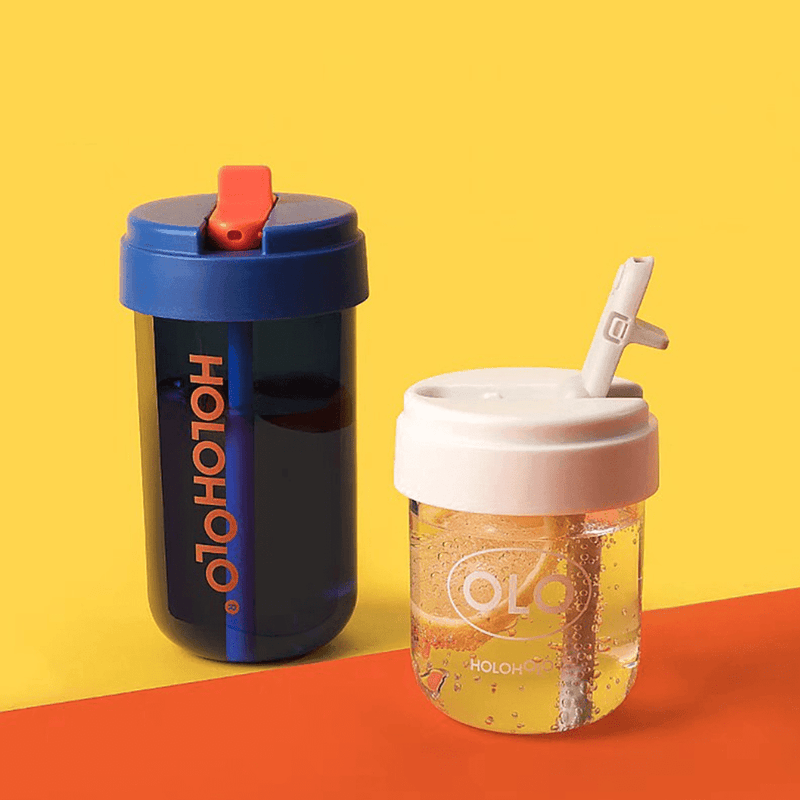 HOLOHOLO Heat-Resistant Reusable Coffee Cup Grey 300ml-1954803129581178884