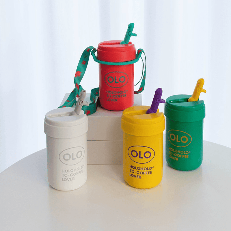 HOLOHOLO Thermo Coffee Cup 380Ml Green-1954803061474070533