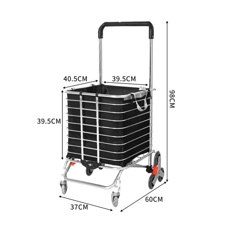 Mountview Foldable Shopping Cart Trolley-1954802730950332418