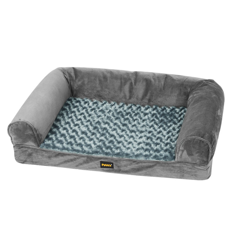 PaWz Pet Bed Sofa Dog Bedding Soft Warm L Grey Large-1954802514956259328