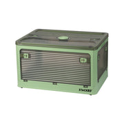 Storage Containers Stackable Lid Clothes S Green Small-1954802600524255232