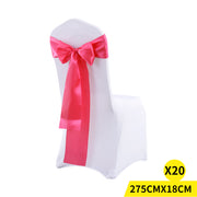 20x Satin Table Runners Chair Sashes Mauve-1954802693855907840
