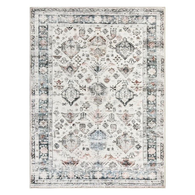 Marlow  Floor Rug Vintage Short Pile Washable Carpet Soft Plush Non Slip 160x120-1954802389043253248