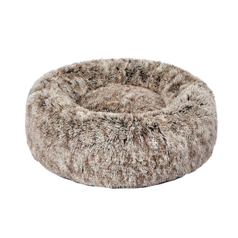PaWz Pet Bed Cat Dog Donut Nest Calming XL Brown X-Large-1954802519809069056
