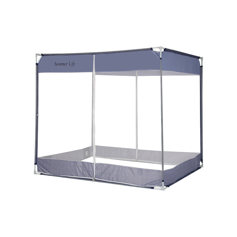 Dreamz Mosquito Bed Nets Foldable Canopy Square Blue-1954802841113726976