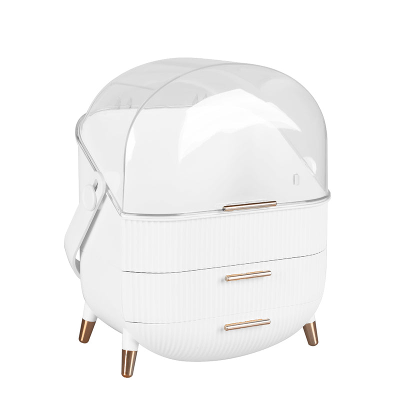 Makeup Organizer Case Drawer Portable White-1954803003059998720