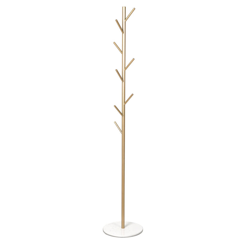 Levede Coat Rack Hat Clothes Stand Hanger Gold-1954803009837993984