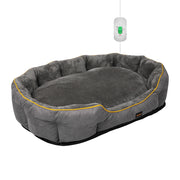 PaWz Electric Pet Heater Bed Heated L Grey Large-1954802543137787904