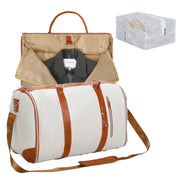 Slimbridge Garment Bags Hanging Suit Duffel Bag Beige-1954802452071059456
