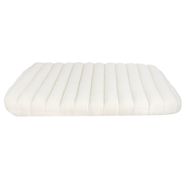 Pawz L Size Orthopedic Dog Bed with Sherpa Plush Removable Cover in White-1954802481838034945
