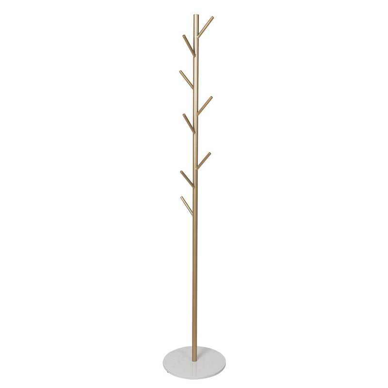 Levede Coat Rack Hat Clothes Stand Hanger Gold-1954803009837993985
