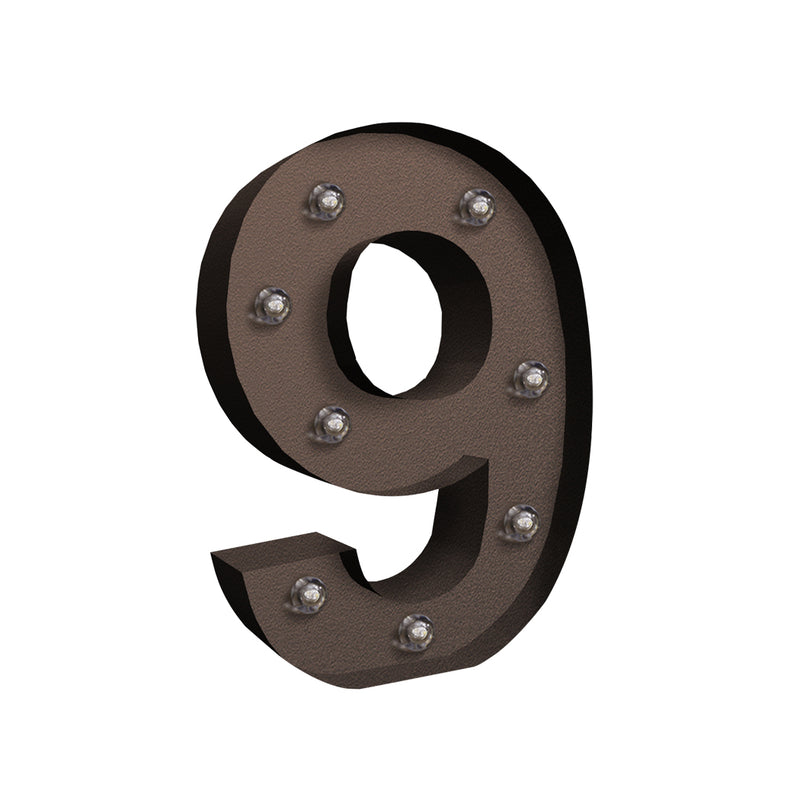 LED Metal Number Lights Free Standing-1954803090561568769