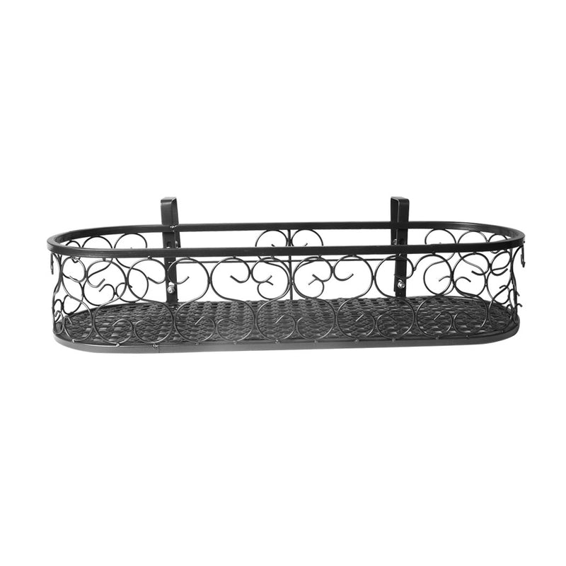 Levede Plant Stand Outdoor Indoor Home Black Oval-1954802666530017281