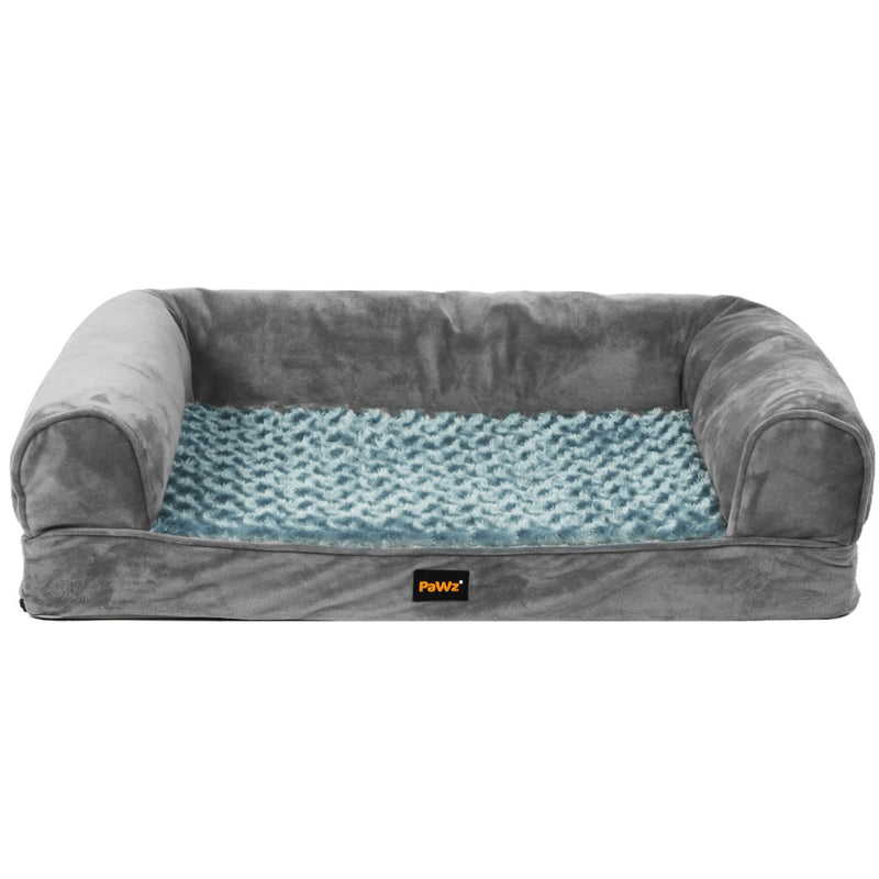PaWz Pet Bed Sofa Dog Beds Bedding Soft M Grey Medium-1954802515501518849