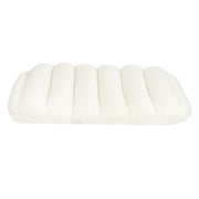 Pawz M Size Orthopedic Dog Bed with Sherpa Plush Removable Cover in White-1954802482236493825