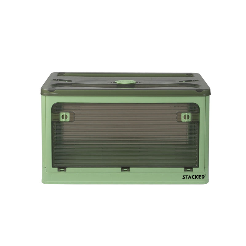 Storage Containers Stackable Lid Clothes S Green Small-1954802600524255233