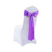 20x Multicoloured Satin Chair Sashes Lavender-1954802693658775553