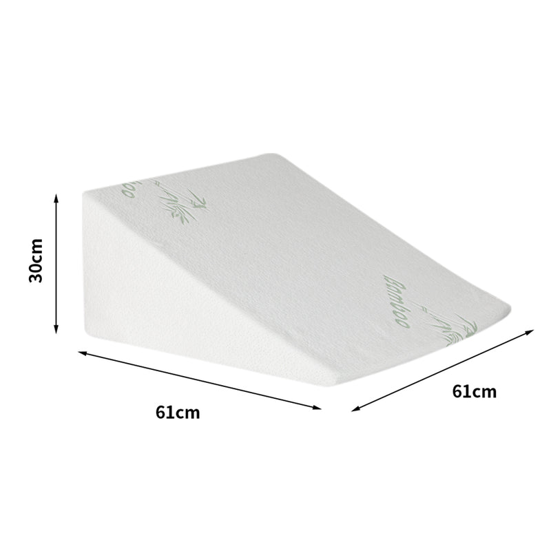 DreamZ Bedding Wedge Pillow Memory Foam White 30-1954802700248027138