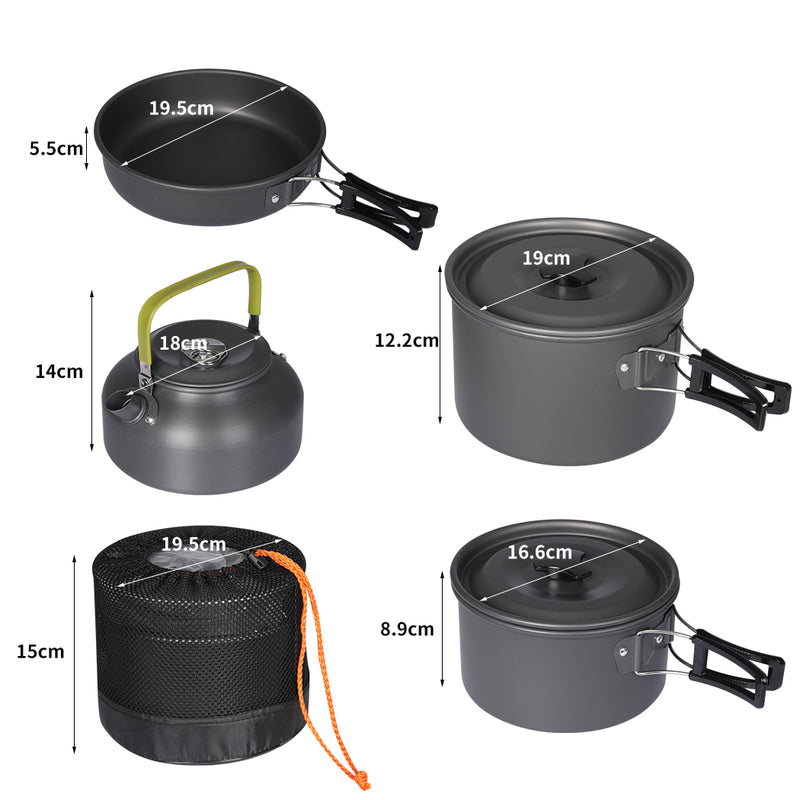 Toque 16Pcs Camping Cookware Set Outdoor-1954802955051995138
