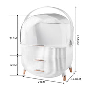 Makeup Organizer Case Drawer Portable White-1954803003059998722
