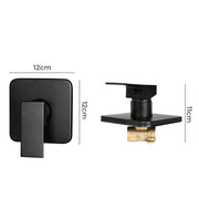 Dutxa Bathroom Shower Mixer Tap Brass Black-1954802751879909378