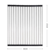TOQUE Stainless Steel Dish Drying Rack-1954802797618794498