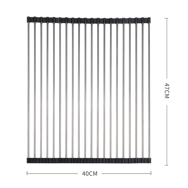 TOQUE Stainless Steel Dish Drying Rack-1954802797618794498
