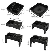 PaWz Elevated Pet Feeder 4 Height Adjustable-1954802562670661634