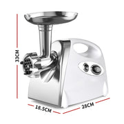 800W Electric Meat Grinder Mincer Sausage White-1954802838345486338